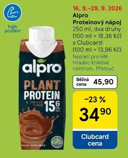 Tesco Alpro Proteinový nápoj nabídka