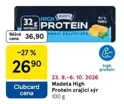 Tesco Madeta High Protein zrající sýr nabídka