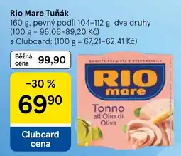 Tesco Rio Mare Tuňák nabídka