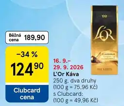 Tesco L'Or Káva nabídka