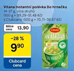 Tesco Vitana hrášková s houštíčkami do hrnečku nabídka