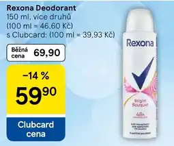 Tesco Rexona Deodorant nabídka