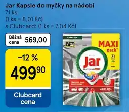 Tesco Jar kapsle do myčky na nádobí nabídka
