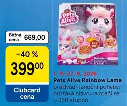 Tesco Pets Alive Rainbow Lama nabídka