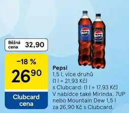 Tesco Pepsi nabídka