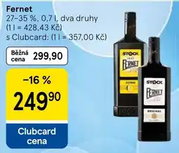 Tesco Fernet nabídka