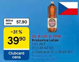 Tesco Krušovice Ležák nabídka