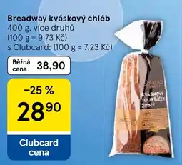 Tesco Breadway kváskový chléb nabídka