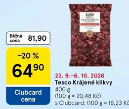 Tesco Tesco Krájené klikvy nabídka