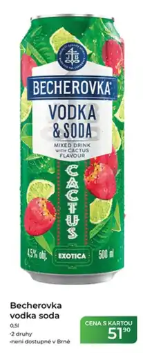 Tamda Foods Becherovka vodka soda cactus nabídka