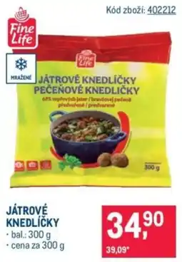 Makro Fine Life játrové knedlíčky pečenové knedlíčky nabídka