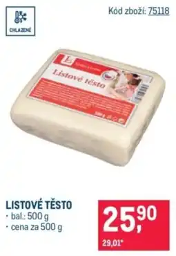 Makro Ls Listové těsto nabídka