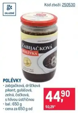 Makro Zabijačková polévka nabídka