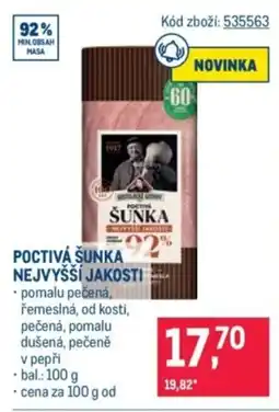 Makro Poctivá šunka nabídka