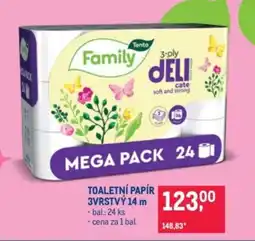 Makro Family toaletní papír nabídka