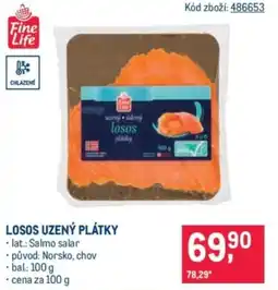 Makro Fine Life losos uzený plátky nabídka