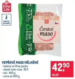 Makro Fine Life vepřové maso mělněné nabídka