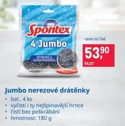 Makro Spontex jumbo nerezové drátěnky nabídka