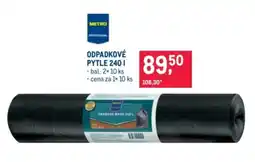 Makro Metro Professional odpadkové pytle 240 l nabídka
