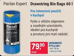 Makro Paclan Expert Drawstring Bin Bags 60 L nabídka