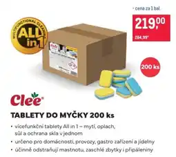 Makro Clee tablety do myčky nabídka