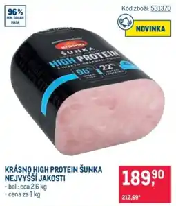 Makro Krášno high protein šunka nabídka