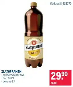 Makro Zlatopramen světlé výčepní pivo nabídka