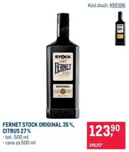 Makro Fernet stock original nabídka