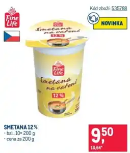 Makro Fine Life Smetana na vaření 12 % nabídka