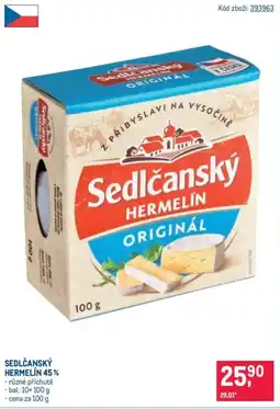 Makro Sedlčanský hermelín 45 % nabídka
