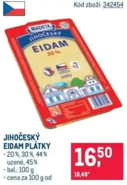 Makro Madeta jihocesky eidam platky nabídka