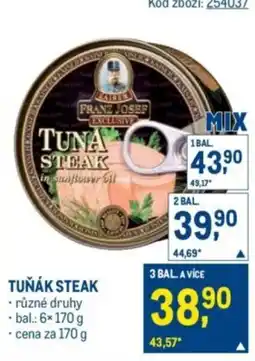 Makro Franz Josef tuna steak nabídka