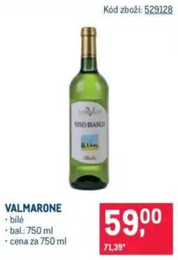Makro Valmarone vino bianco nabídka