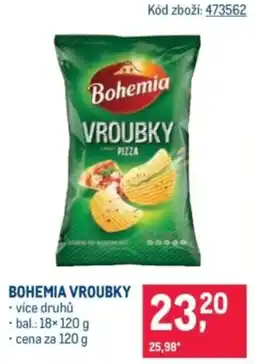 Makro Bohemia vroubky pizza nabídka