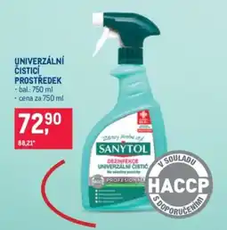 Makro Sanytol dezinfekce univerzální čistící nabídka