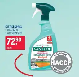Makro Sanytol dezinfekce odmaštující čistič kuchyně nabídka