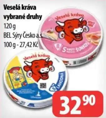 Veselá kráva vybrané druhy