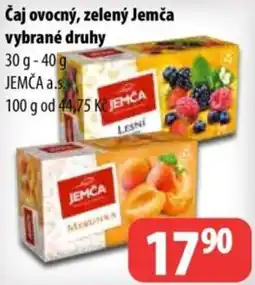 Partner Maloobchodní síť Jemča čaj ovocný zelený nabídka