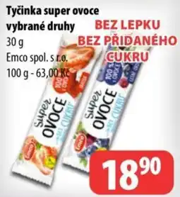 Partner Maloobchodní síť Emco tyčinky super ovoce nabídka