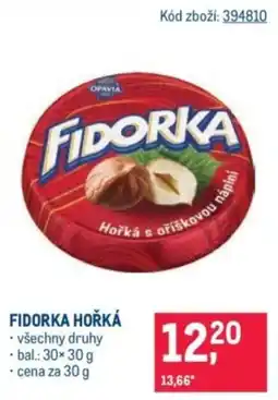 Makro Fidorka hořká nabídka