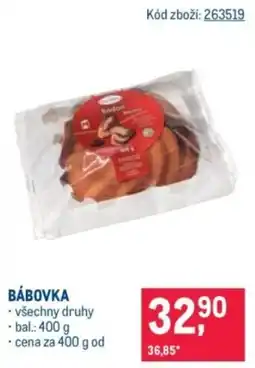 Makro Bábovka nabídka