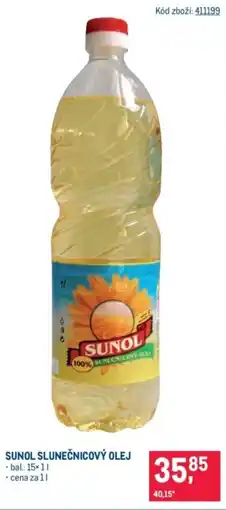 Makro Sunol slunečnicový olej nabídka