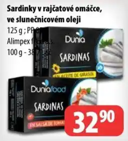 Partner Maloobchodní síť Duniafood sardinky v rajčatové omáčce ve slunečnicovém oleji nabídka