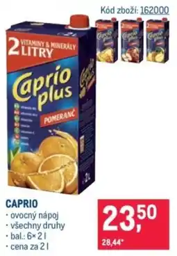 Makro Caprio ovocný nápoj pomeranč nabídka