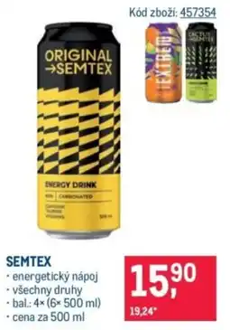 Makro Semtex energetický nápoj nabídka