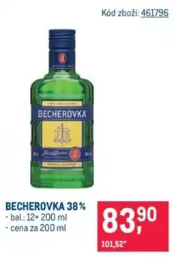 Makro Becherovka nabídka