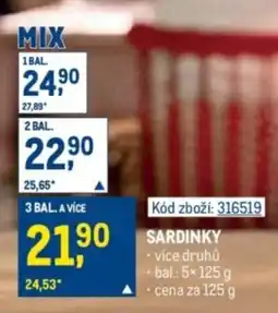 Makro Sardinky nabídka