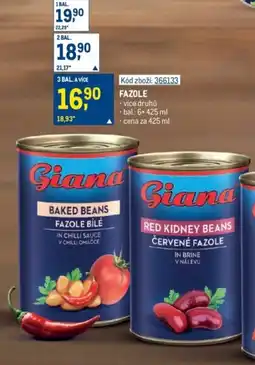 Makro Giana fazole nabídka