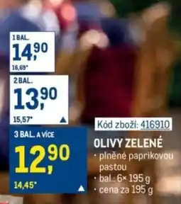 Makro Olivy zelené nabídka