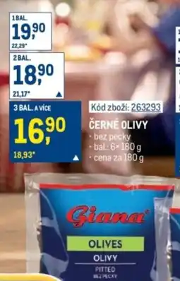 Makro Giana černé olivy nabídka